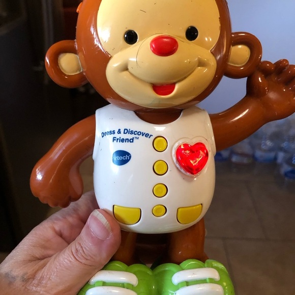 Vtech Dress & Discover Friend Talking Monkey Lights  Sounds Learning Toy Toddler - Picture 6 of 13